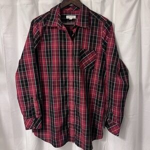 Orvis‎ Outdoor Women's Red Plaid Button Down Long Sleeve Shirt Size 12 EXCELLENT